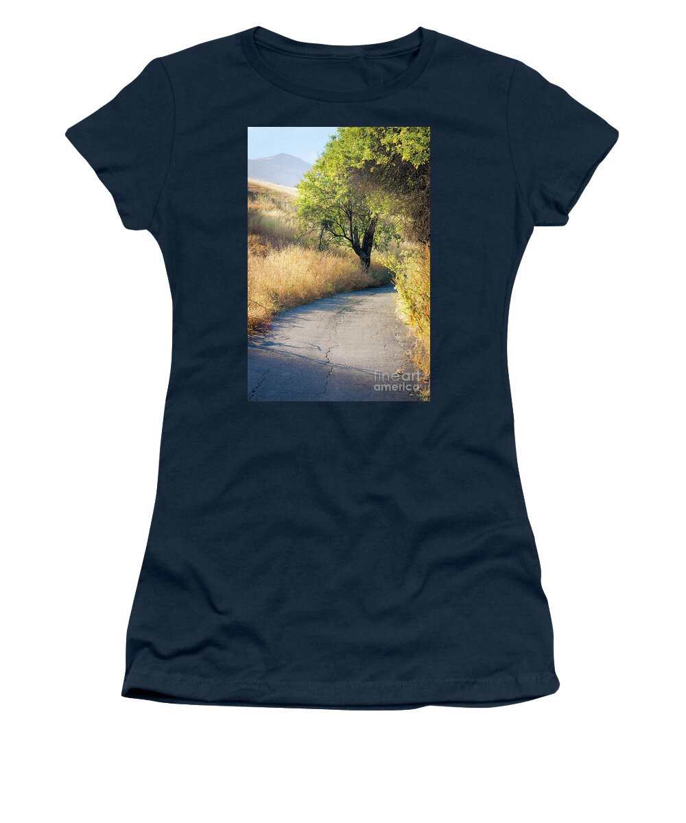 Path Women's T-Shirt featuring the photograph We will walk this path together by Ellen Cotton