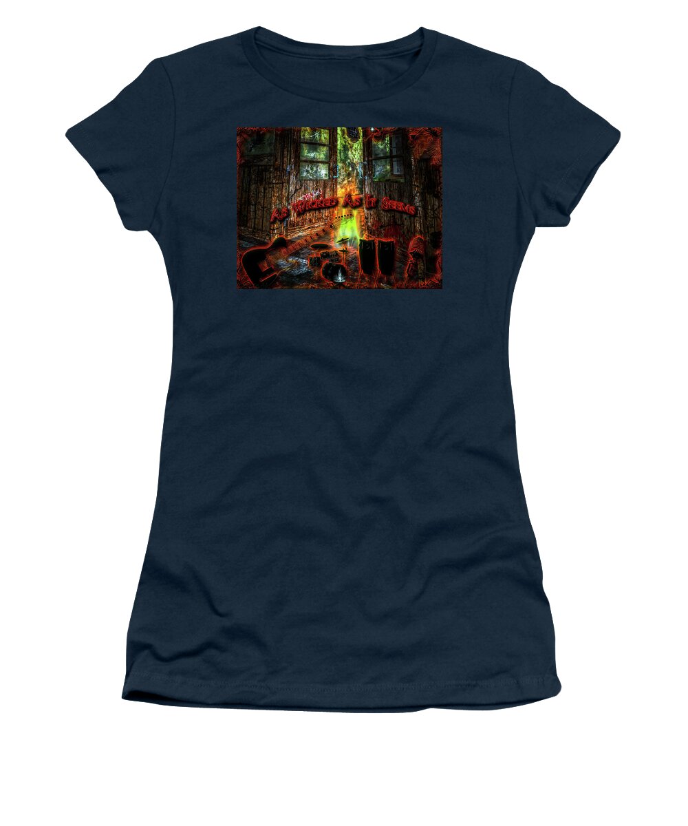 Classic Rock Women's T-Shirt featuring the digital art Wicked As It Seems by Michael Damiani