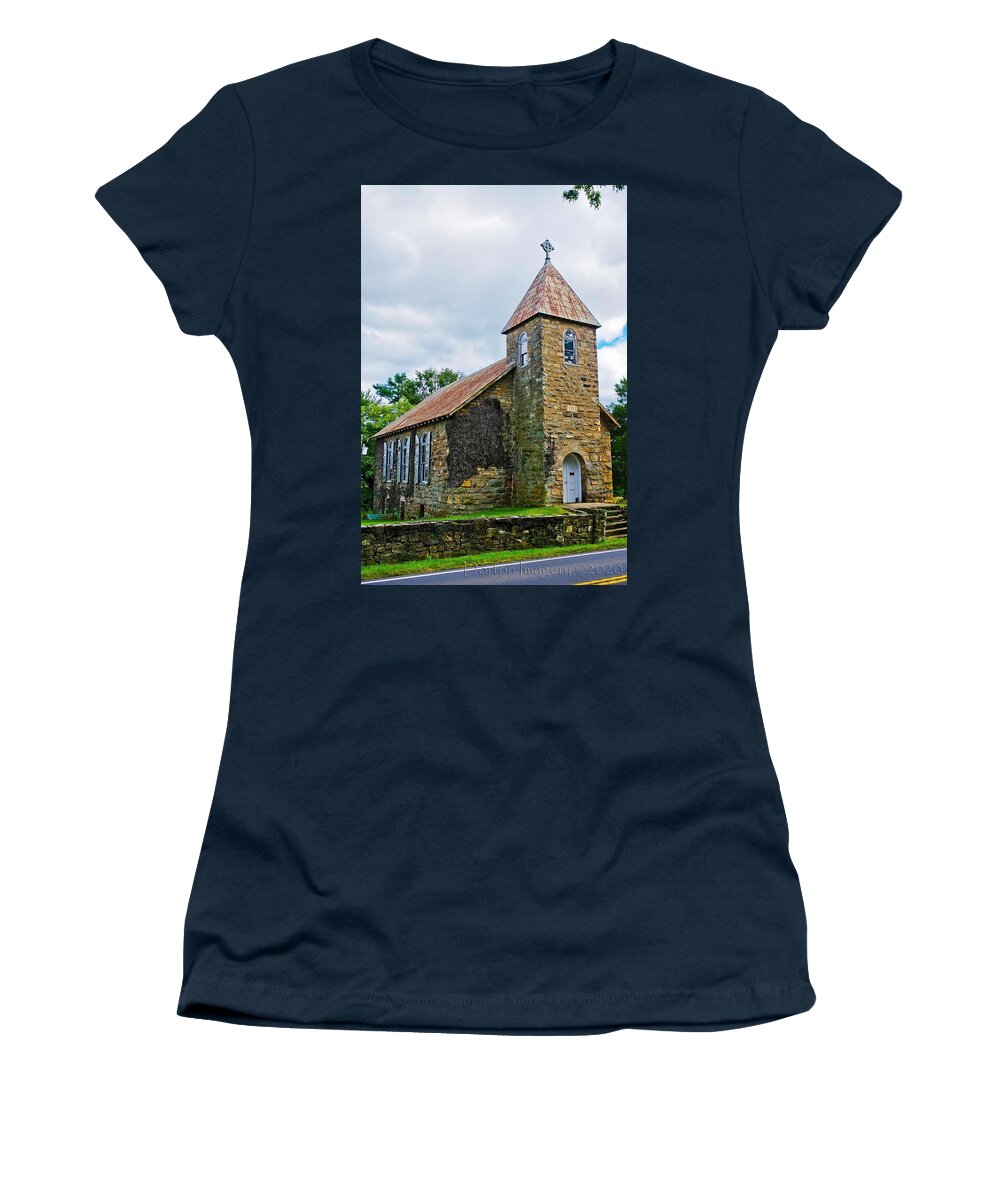  Women's T-Shirt featuring the photograph Winston Chapel by Stephen Dorton