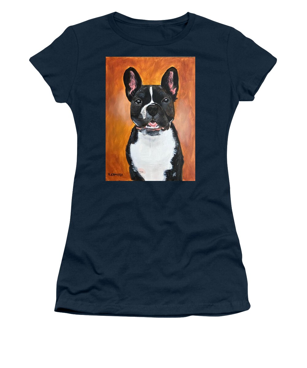 Pets Women's T-Shirt featuring the painting Winston by Kathie Camara