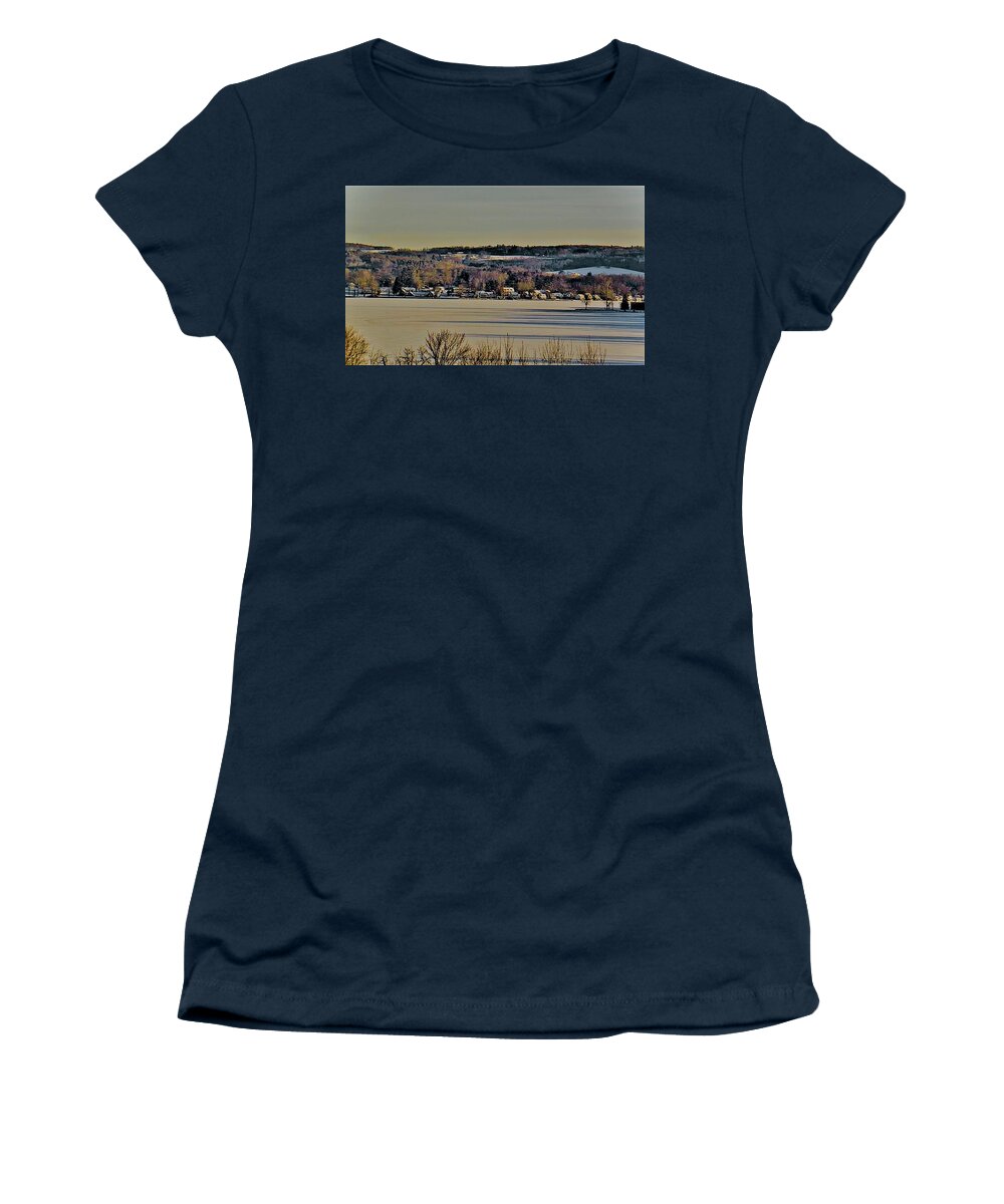 Winter Women's T-Shirt featuring the photograph Winter Set by John Anderson