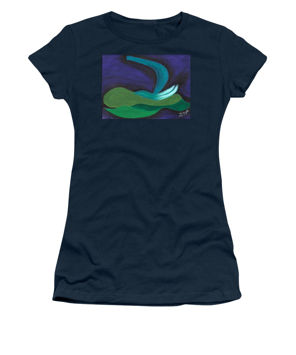 Awakening Women's T-Shirt featuring the painting Wisdom by Esoteric Gardens KN