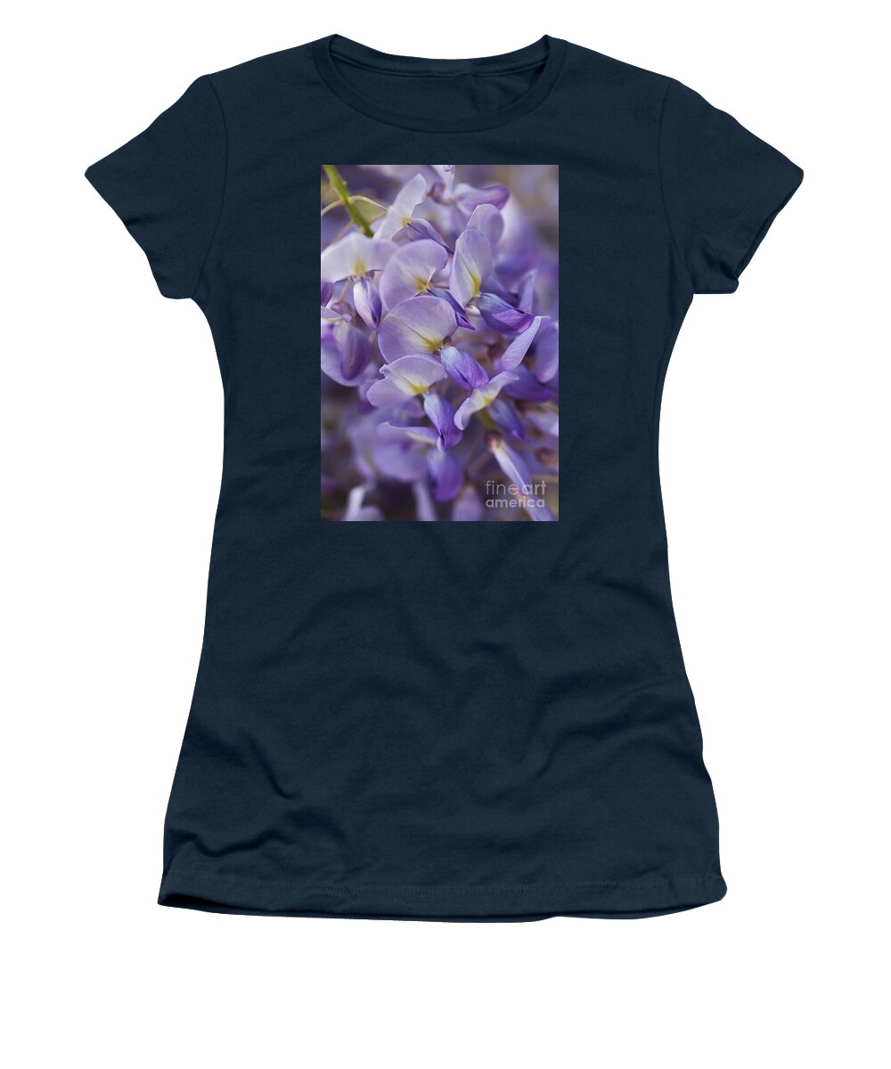 Acanthaceae Women's T-Shirt featuring the photograph Wisteria Romance by Joy Watson