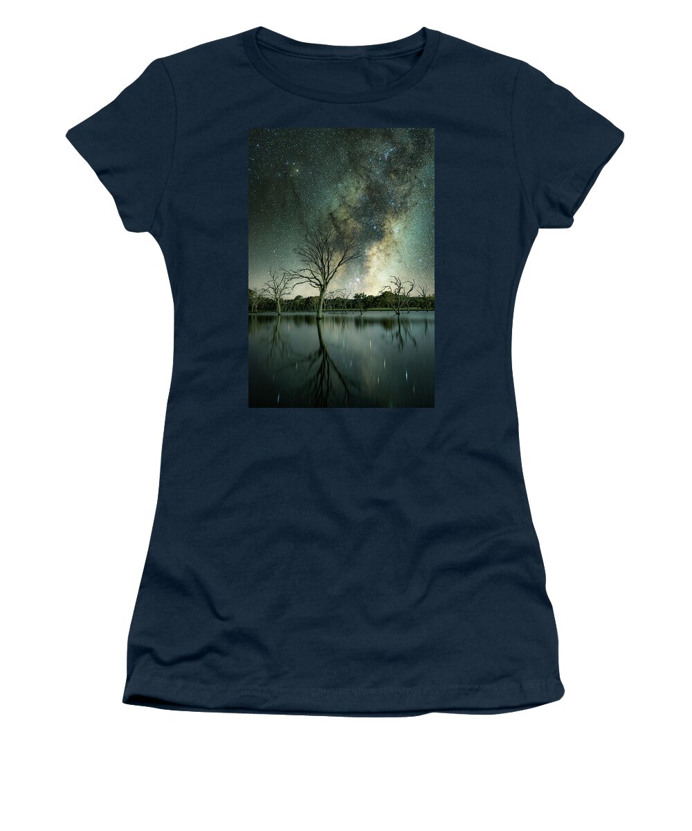 Astro Photography Women's T-Shirt featuring the photograph Surreal by Ari Rex
