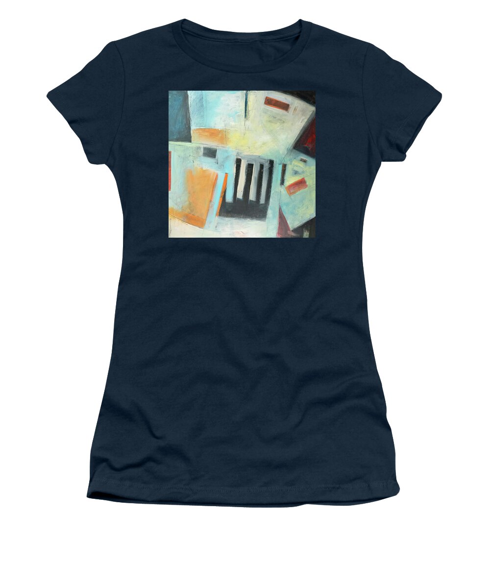 Abstract Women's T-Shirt featuring the painting Wong Fox by Tim Nyberg