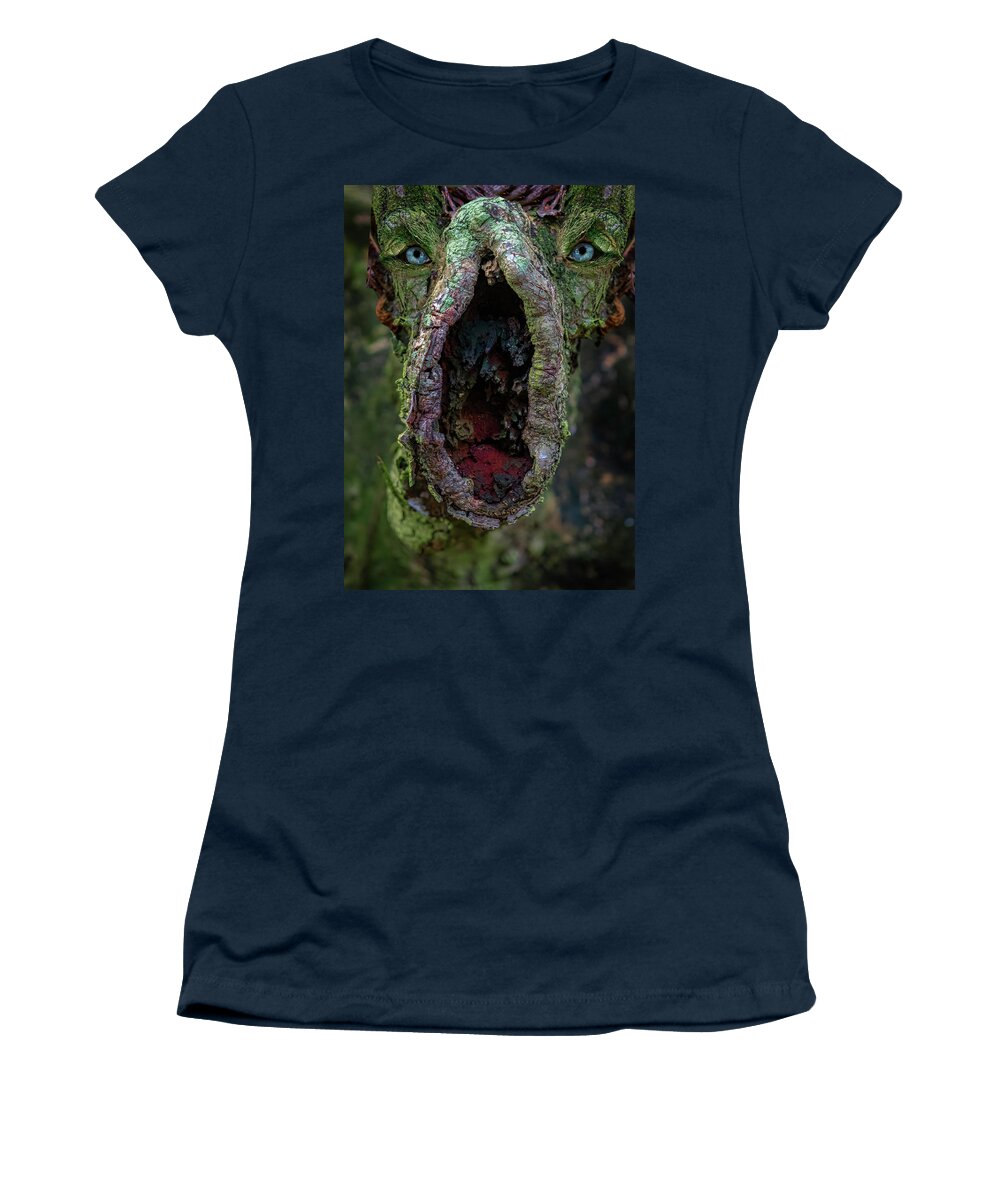 Wood Women's T-Shirt featuring the digital art Woody 304 by Rick Mosher