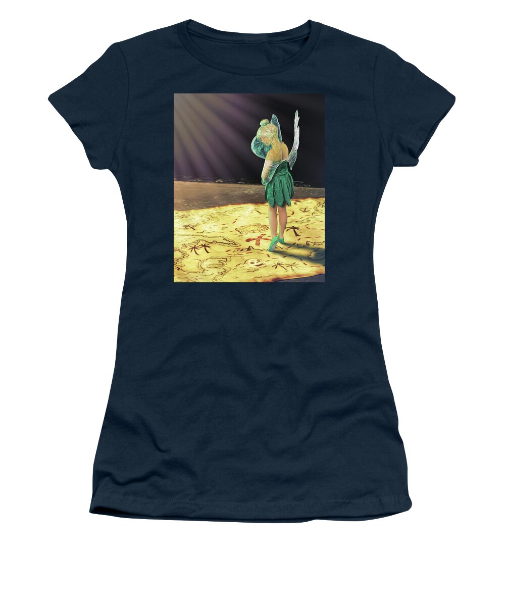Fairy Women's T-Shirt featuring the digital art X Marks the Spot by Brad Barton