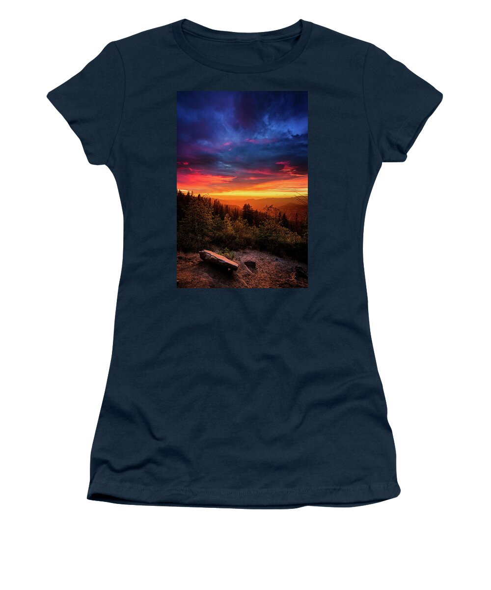 Yosemite Women's T-Shirt featuring the photograph Yosemite Sunset by Ian Good