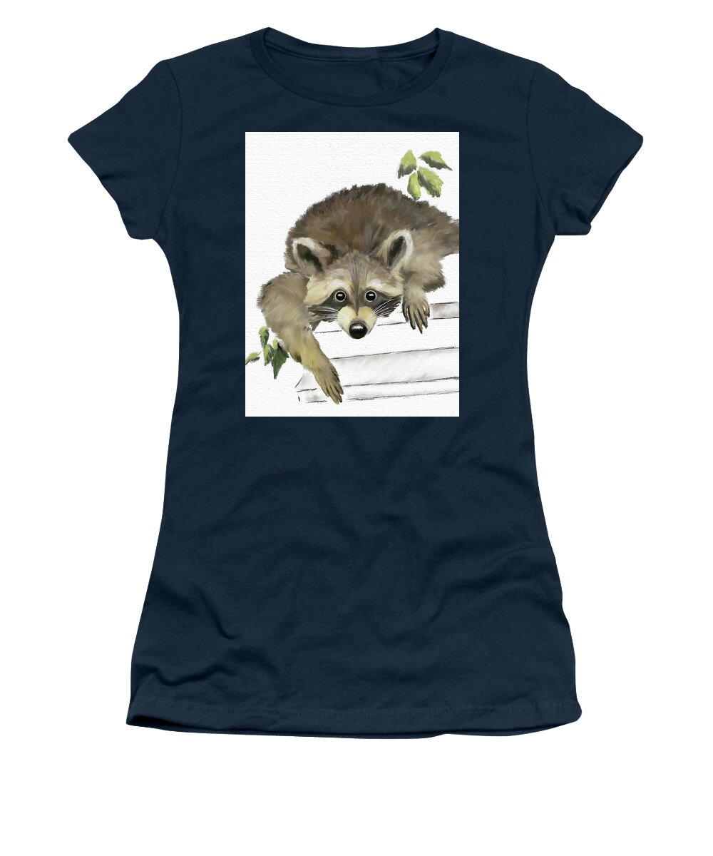 Animal Women's T-Shirt featuring the digital art You Rascal, You by Lois Bryan