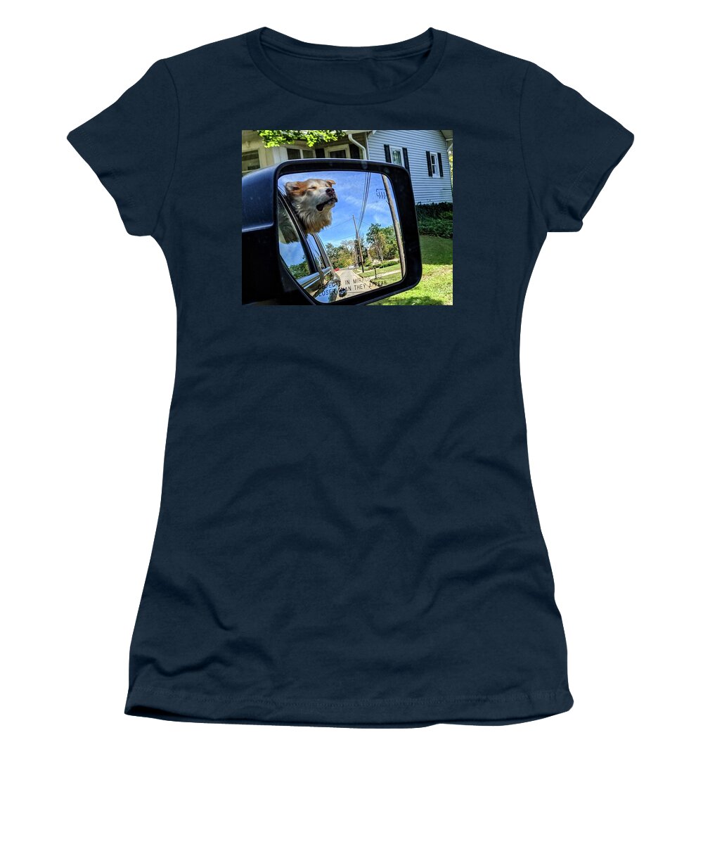  Women's T-Shirt featuring the photograph Zen Doggo by Brad Nellis