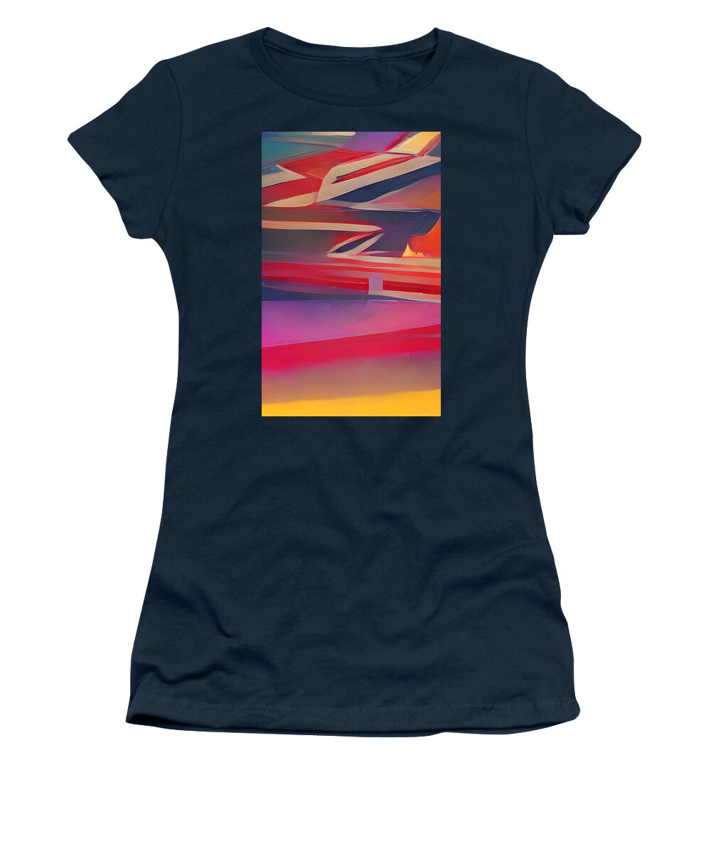  Women's T-Shirt featuring the digital art ZigZag by Rod Turner