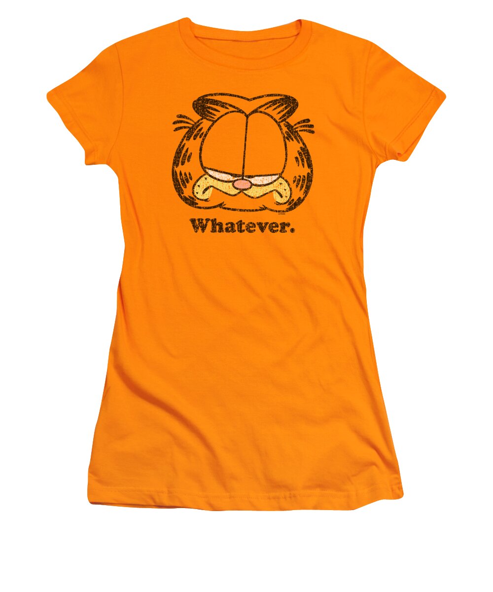 Garfield Women's T-Shirt featuring the digital art Garfield - Whatever by Brand A