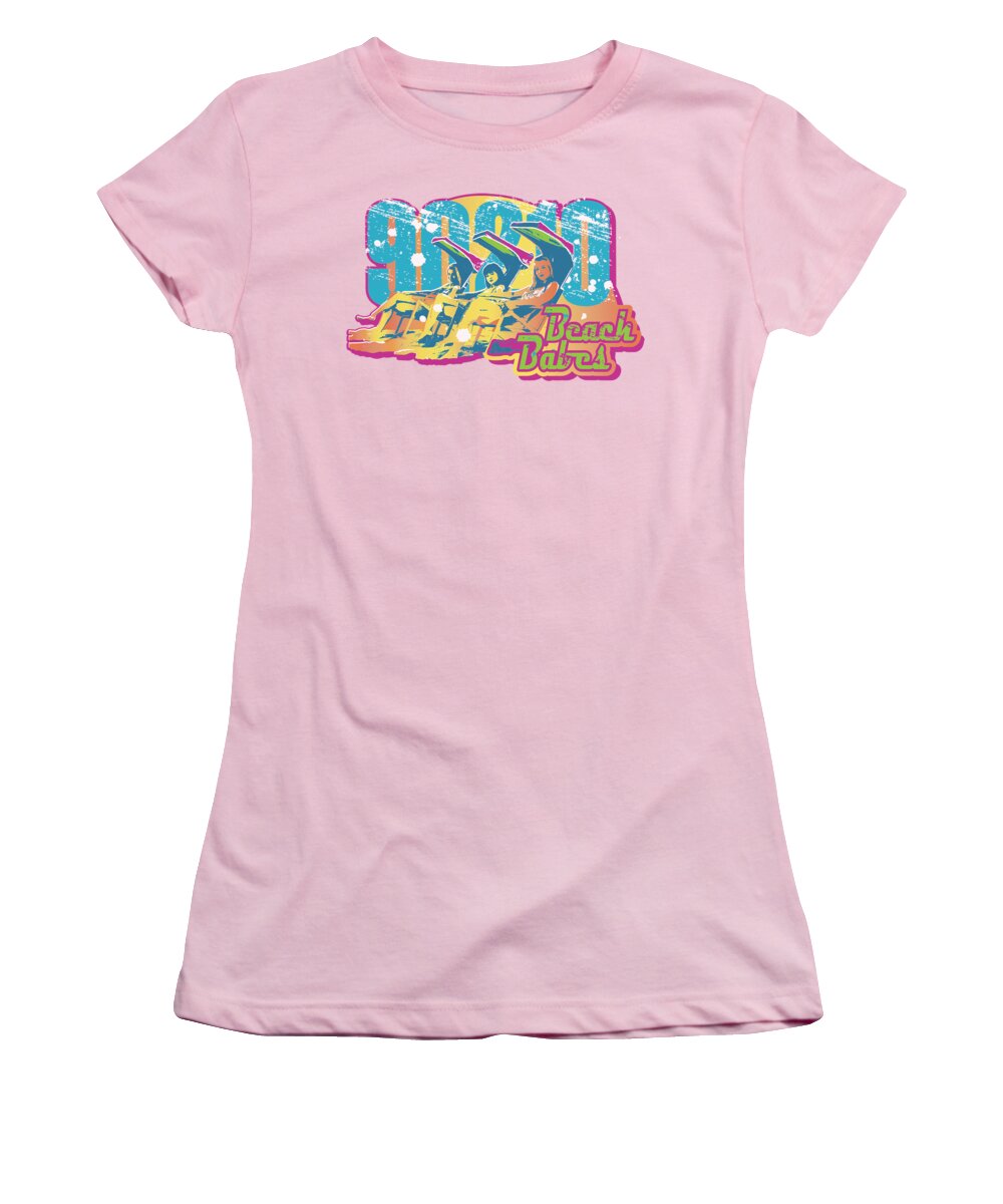 90210 Women's T-Shirt featuring the digital art 90210 - Beach Babes by Brand A