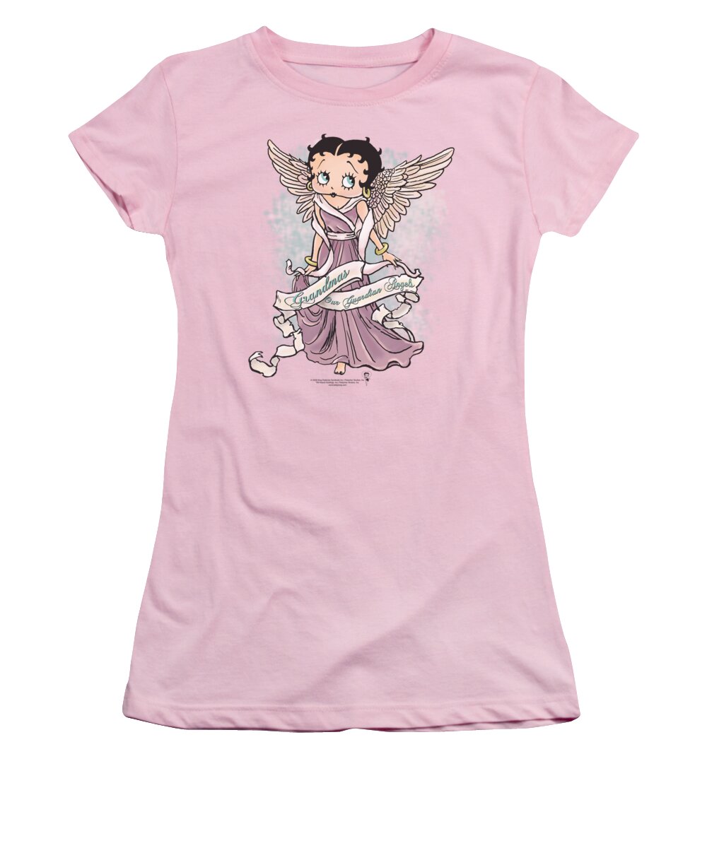 Betty Boop Women's T-Shirt featuring the digital art Boop - Grandma Guardian Angel by Brand A