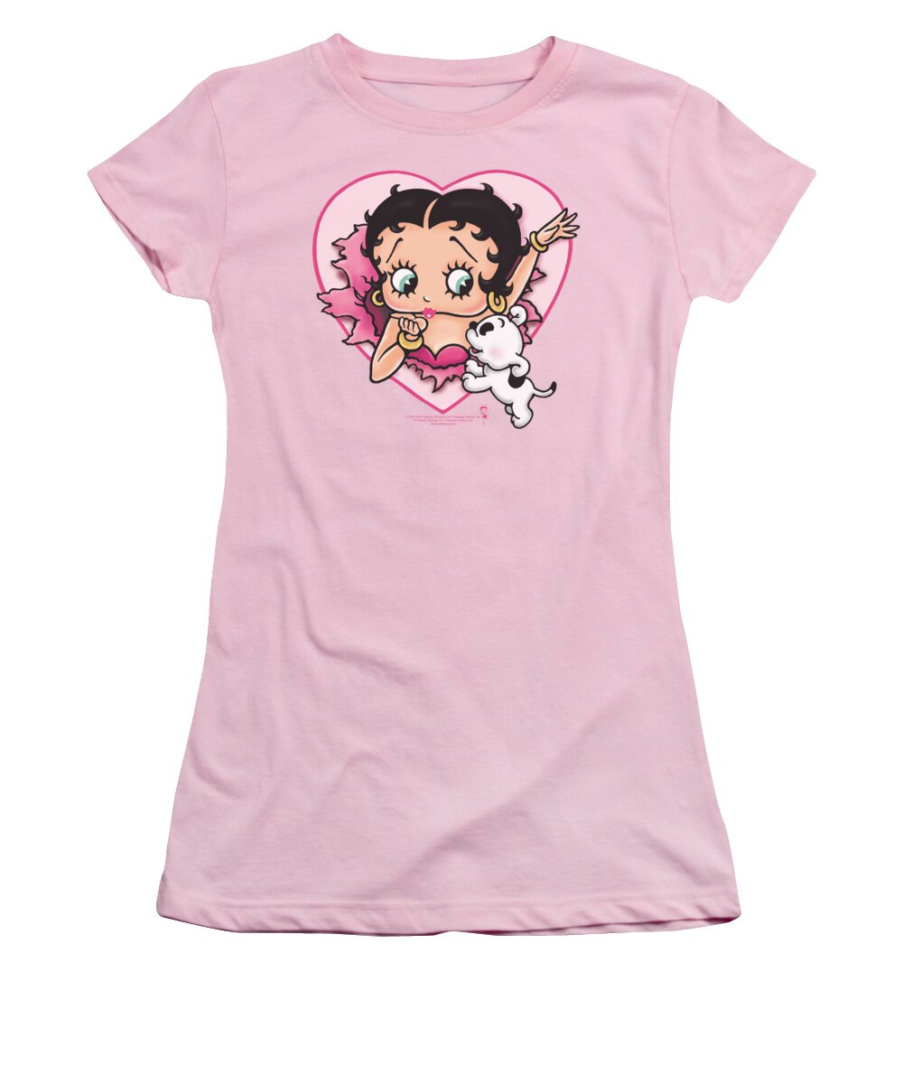 Betty Boop Women's T-Shirt featuring the digital art Boop - I Love Betty by Brand A