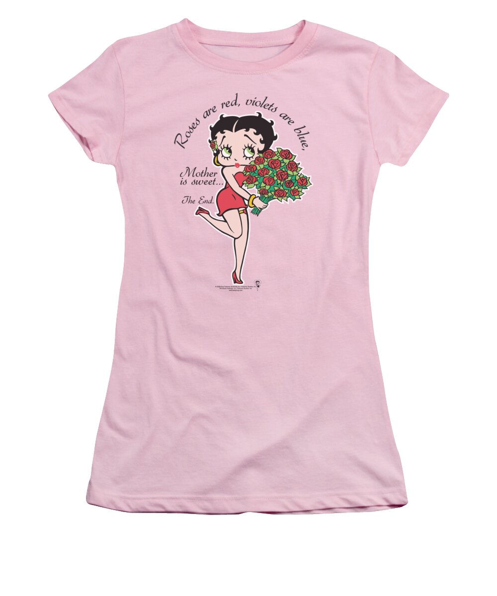 Betty Boop Women's T-Shirt featuring the digital art Boop - Mother Is Sweet by Brand A