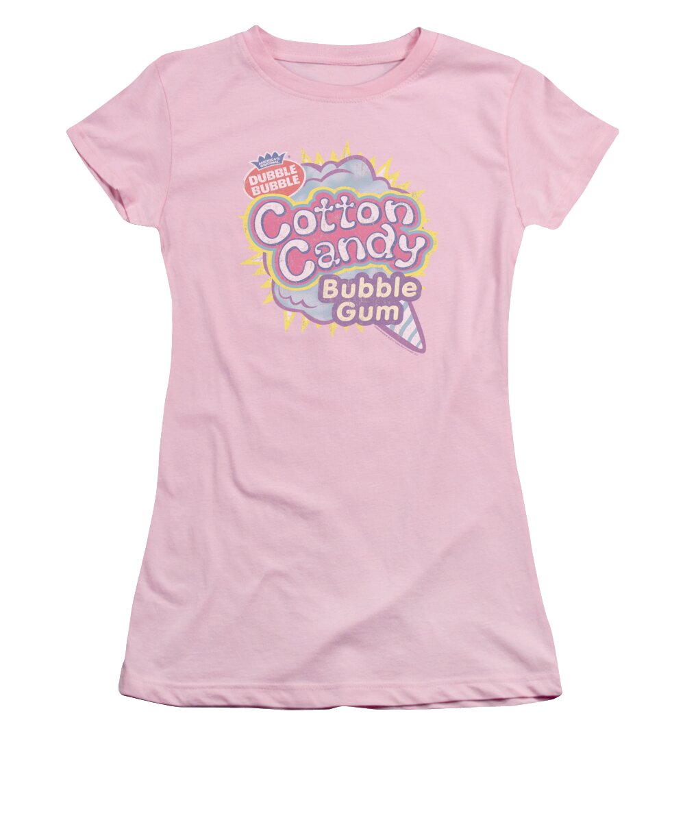 Dubble Bubble Women's T-Shirt featuring the digital art Dubble Bubble - Cotton Candy by Brand A