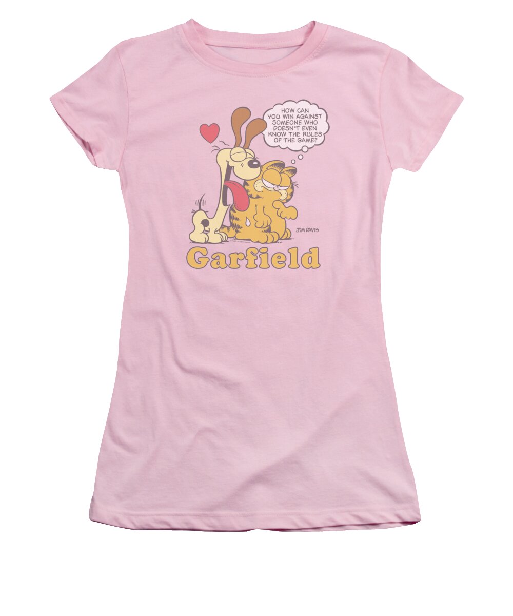 Garfield Women's T-Shirt featuring the digital art Garfield - Can't Win by Brand A