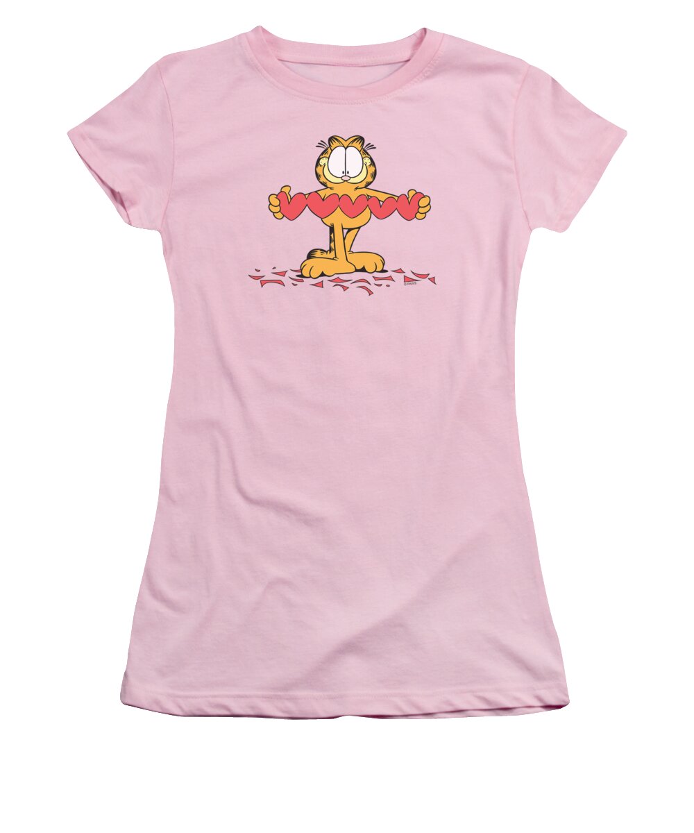 Garfield Women's T-Shirt featuring the digital art Garfield - Sweetheart by Brand A