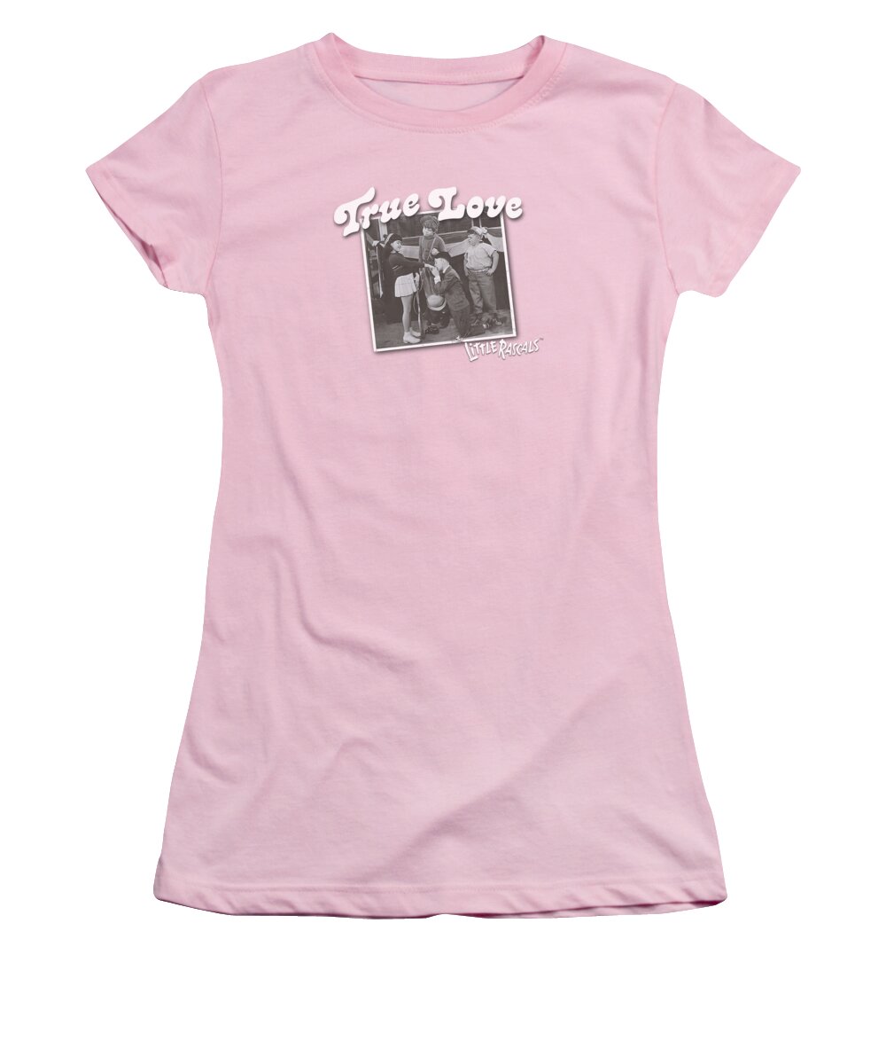  Women's T-Shirt featuring the digital art Little Rascals - True Love by Brand A