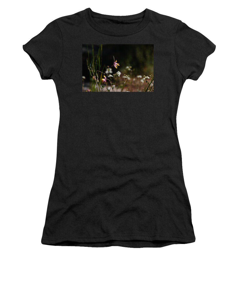 Middle Mountain Women's T-Shirt featuring the photograph Tall Corydalis by Rockybranch Dreams