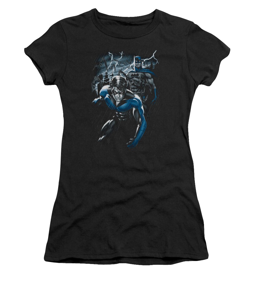 Batman Women's T-Shirt featuring the digital art Batman - Dynamic Duo by Brand A