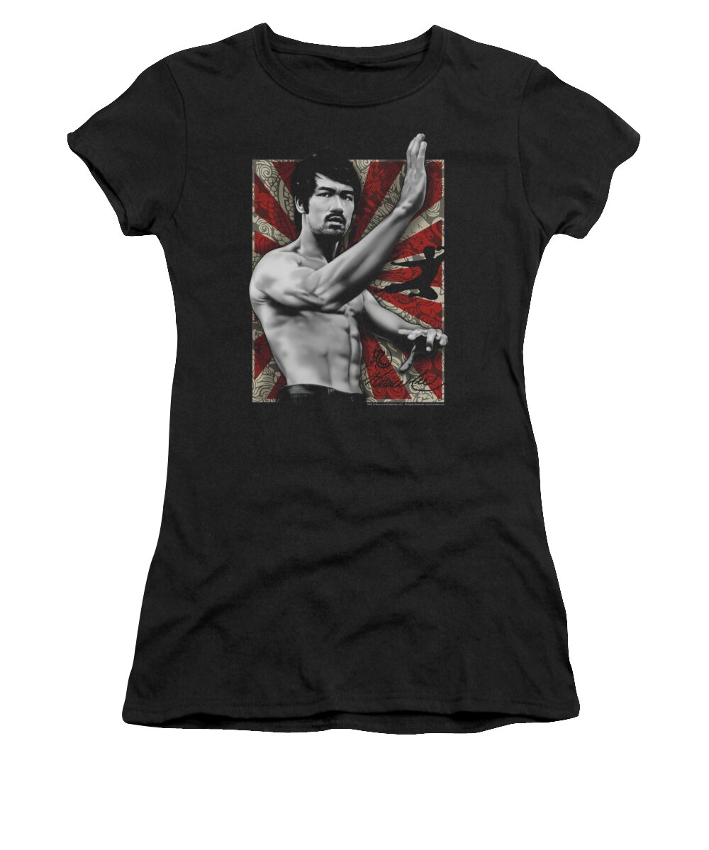 Bruce Lee Women's T-Shirt featuring the digital art Bruce Lee - Concentrate by Brand A