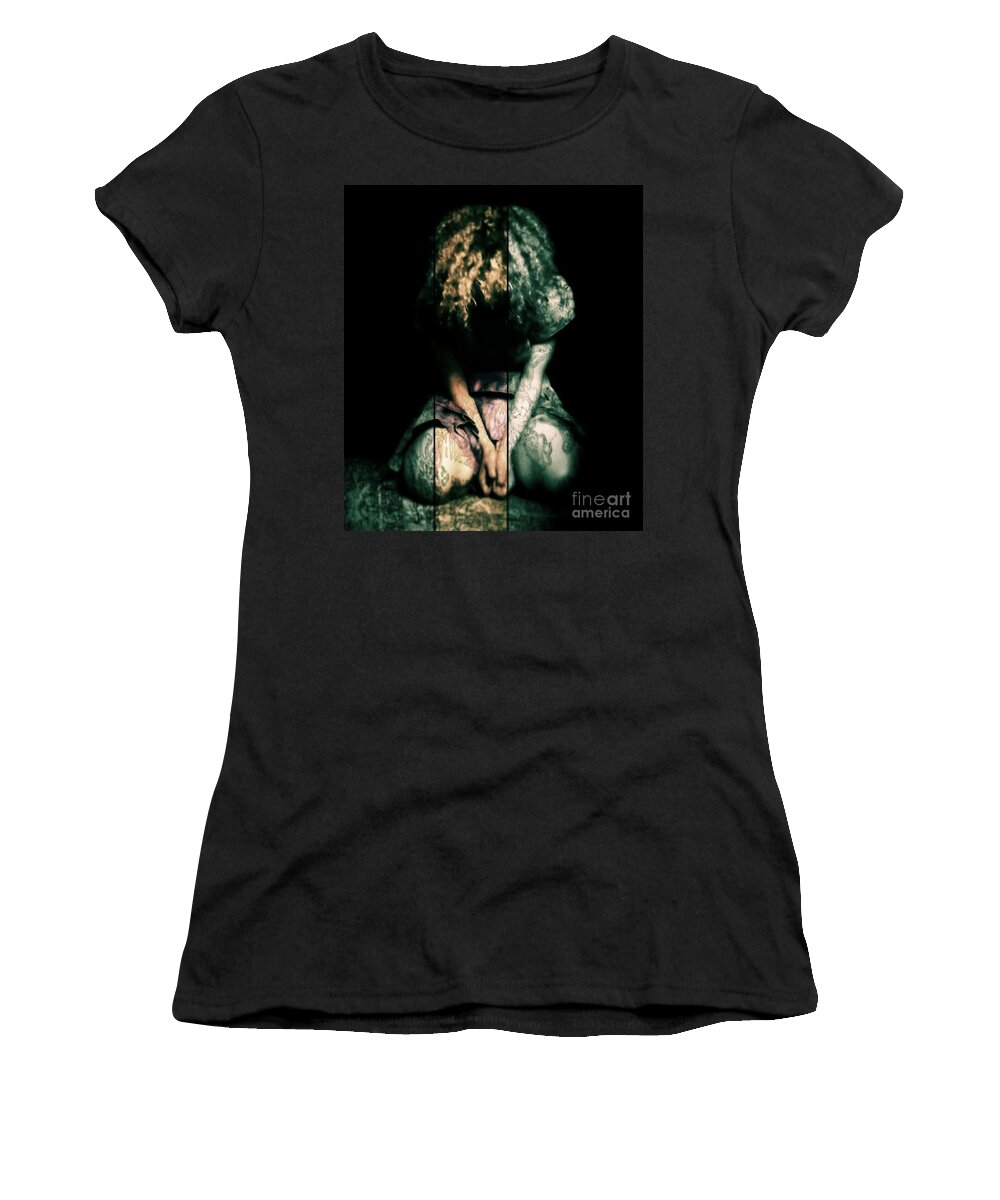  Women's T-Shirt featuring the photograph Damaged #1 by Jessica S