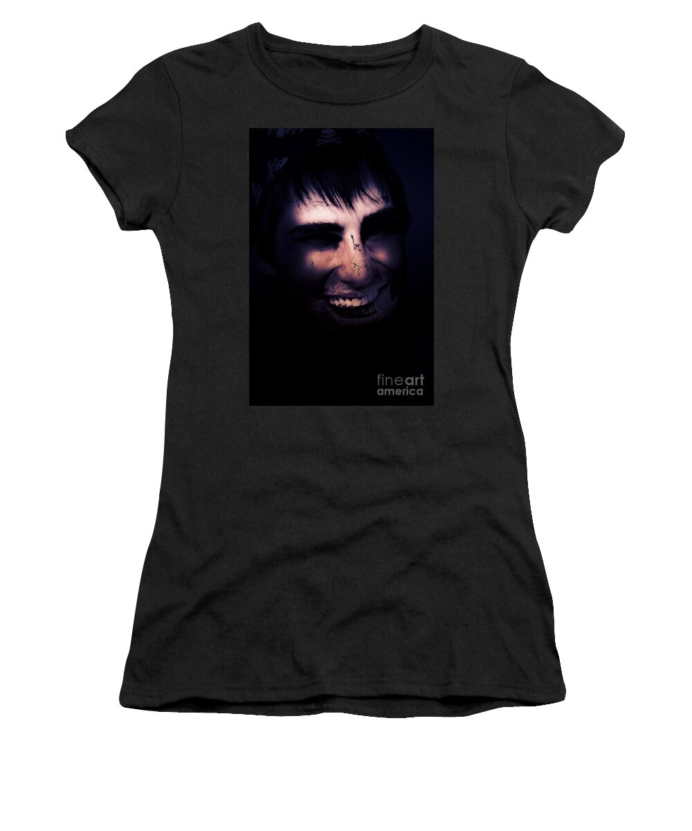 Scary Women's T-Shirt featuring the photograph Scurvy the sailor by Jorgo Photography