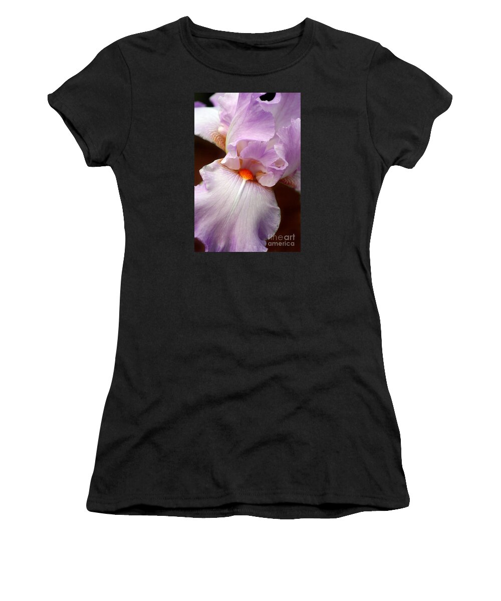 Iris Women's T-Shirt featuring the photograph Iris #2 by Karen Adams