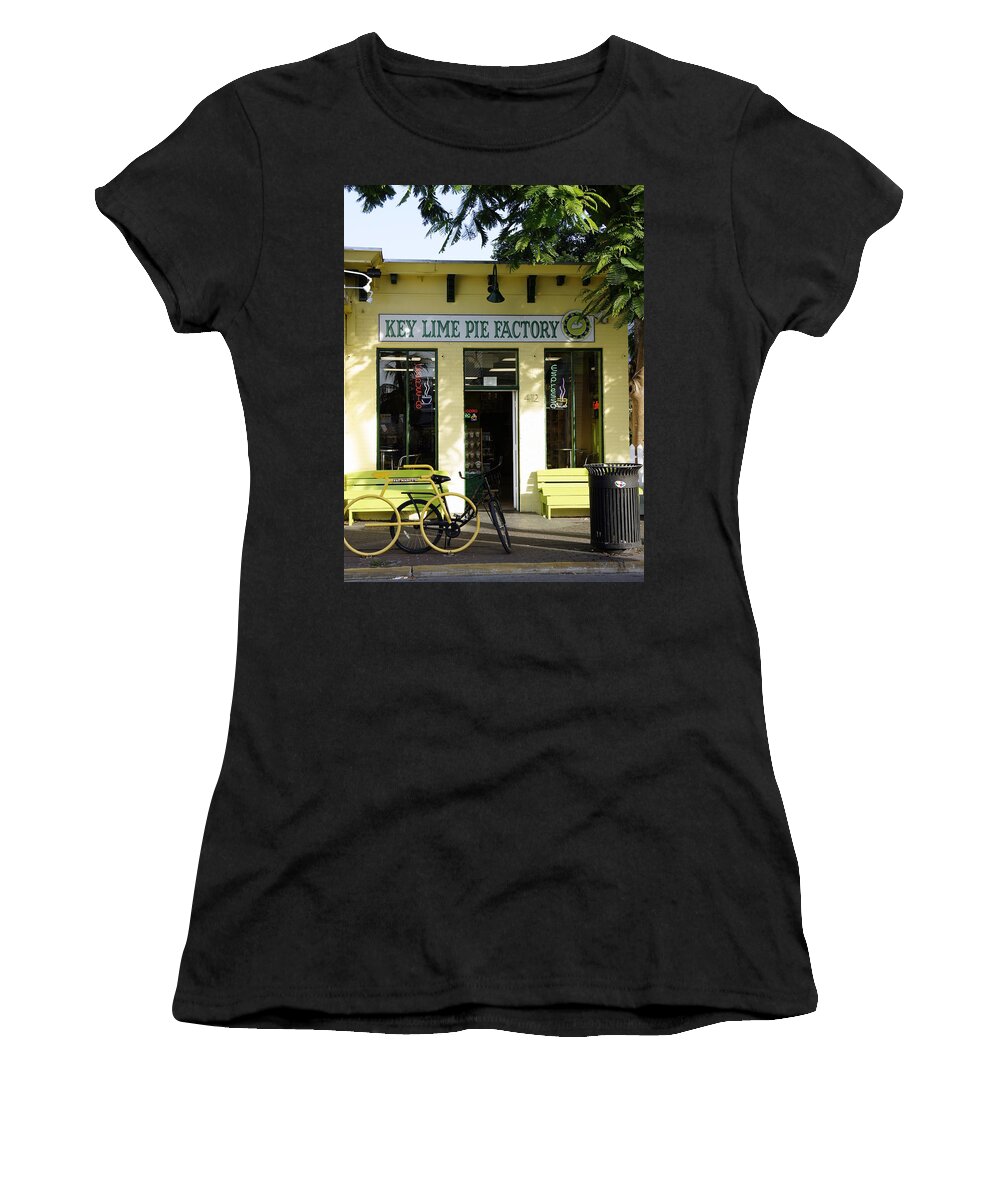 Key West Women's T-Shirt featuring the photograph Key Lime Pie by Laurie Perry