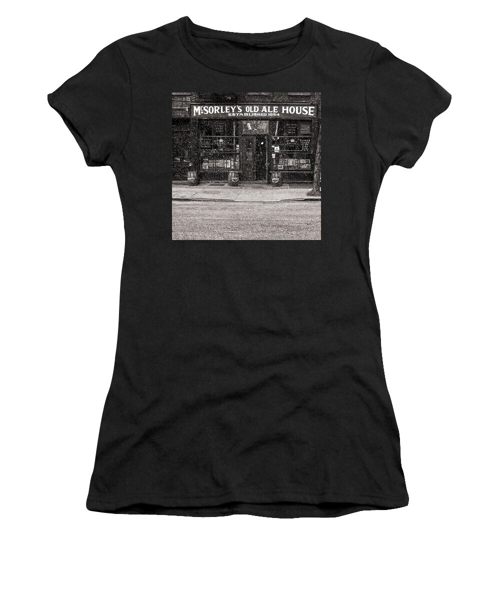 Mcsorley's Old Ale House Women's T-Shirt featuring the photograph McSorley's Old Ale House by Doc Braham