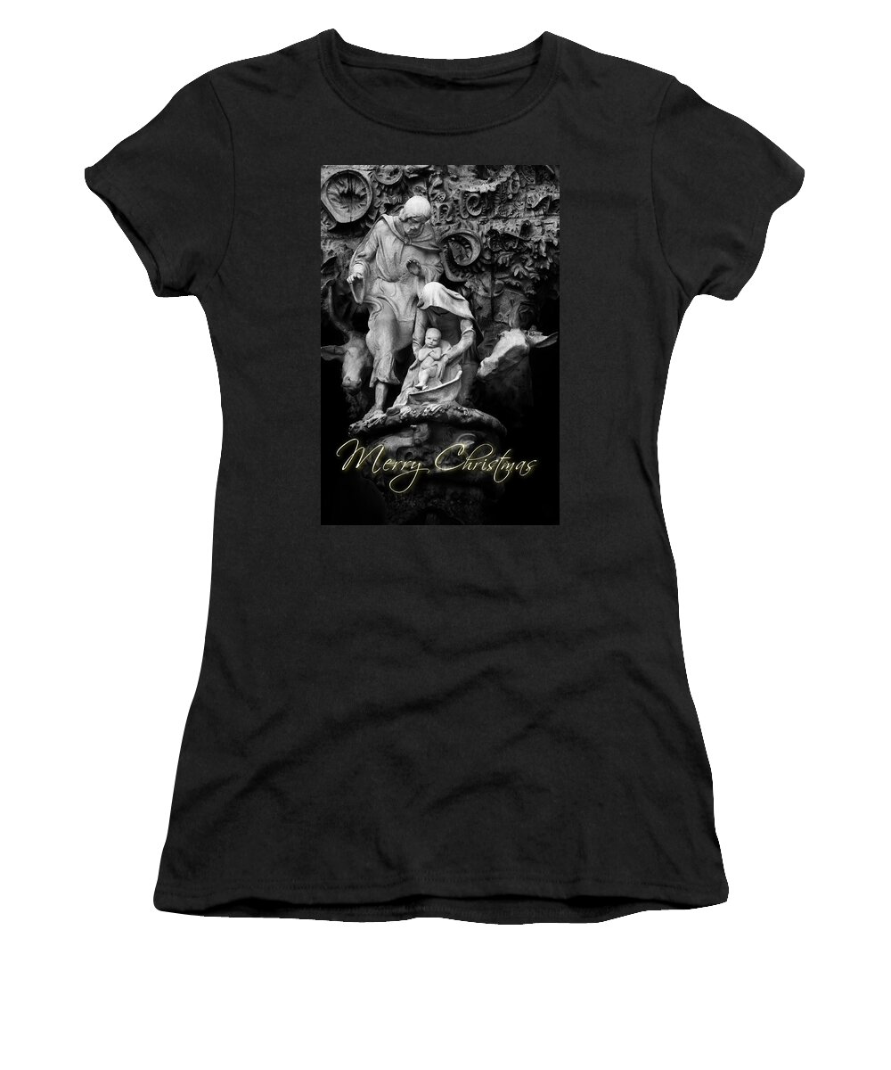 Merry Christmas Women's T-Shirt featuring the photograph Merry Christmas #1 by U Schade