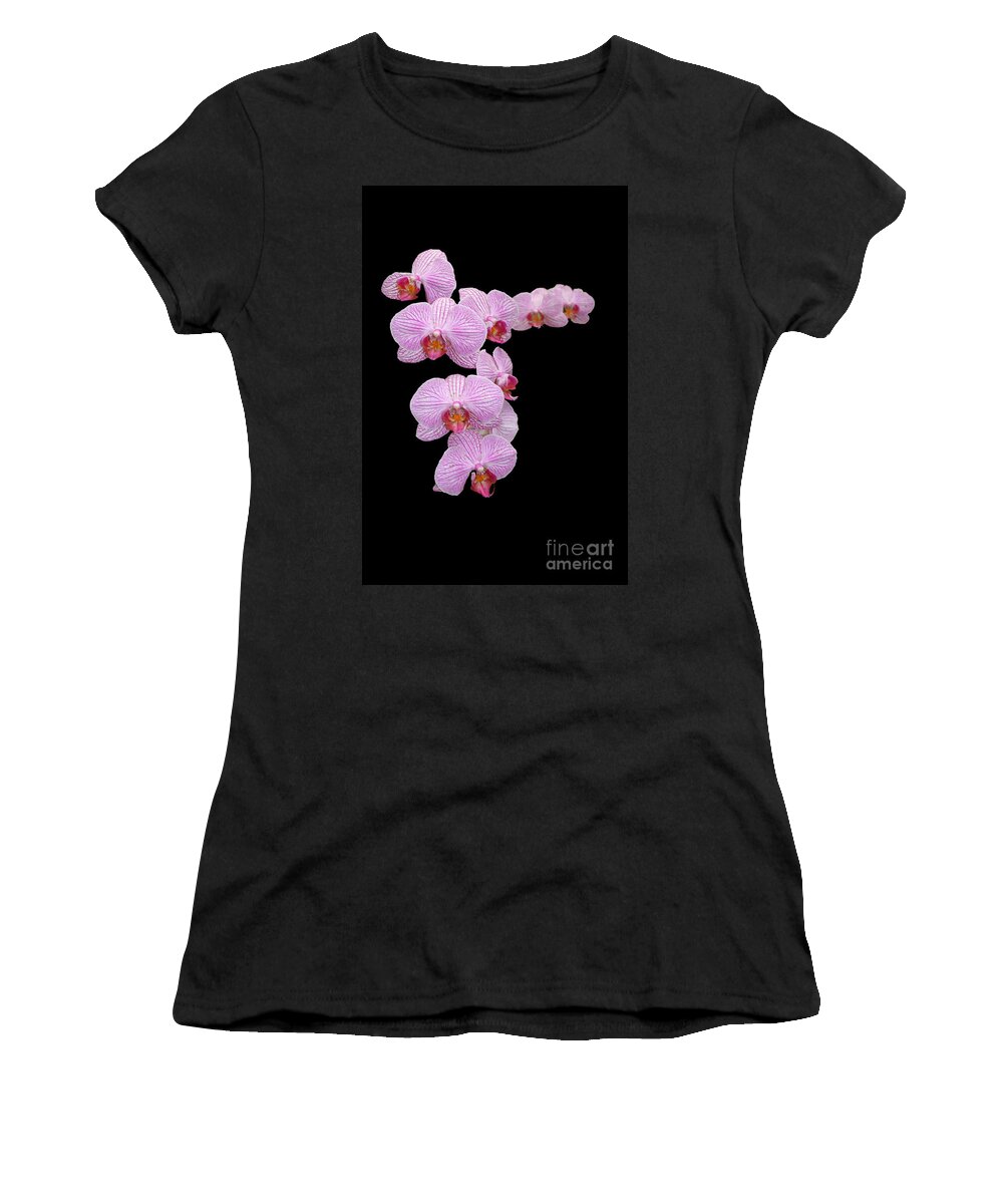  Lavnder Women's T-Shirt featuring the photograph Pink Orchids by Tom Prendergast