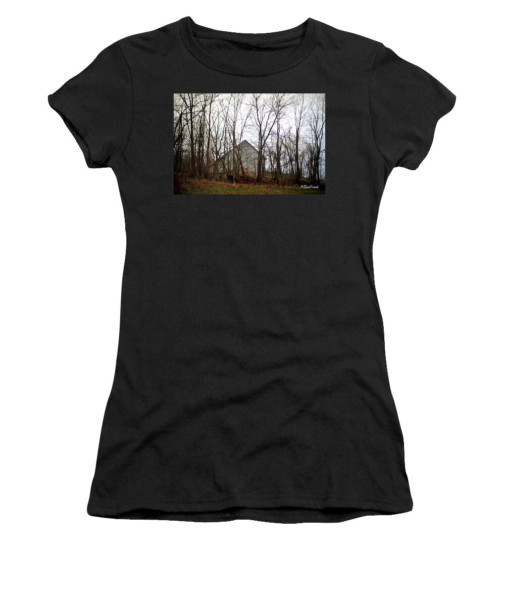 Red Doors Barn Women's T-Shirt featuring the photograph Red Doors Barn #1 by PJQandFriends Photography