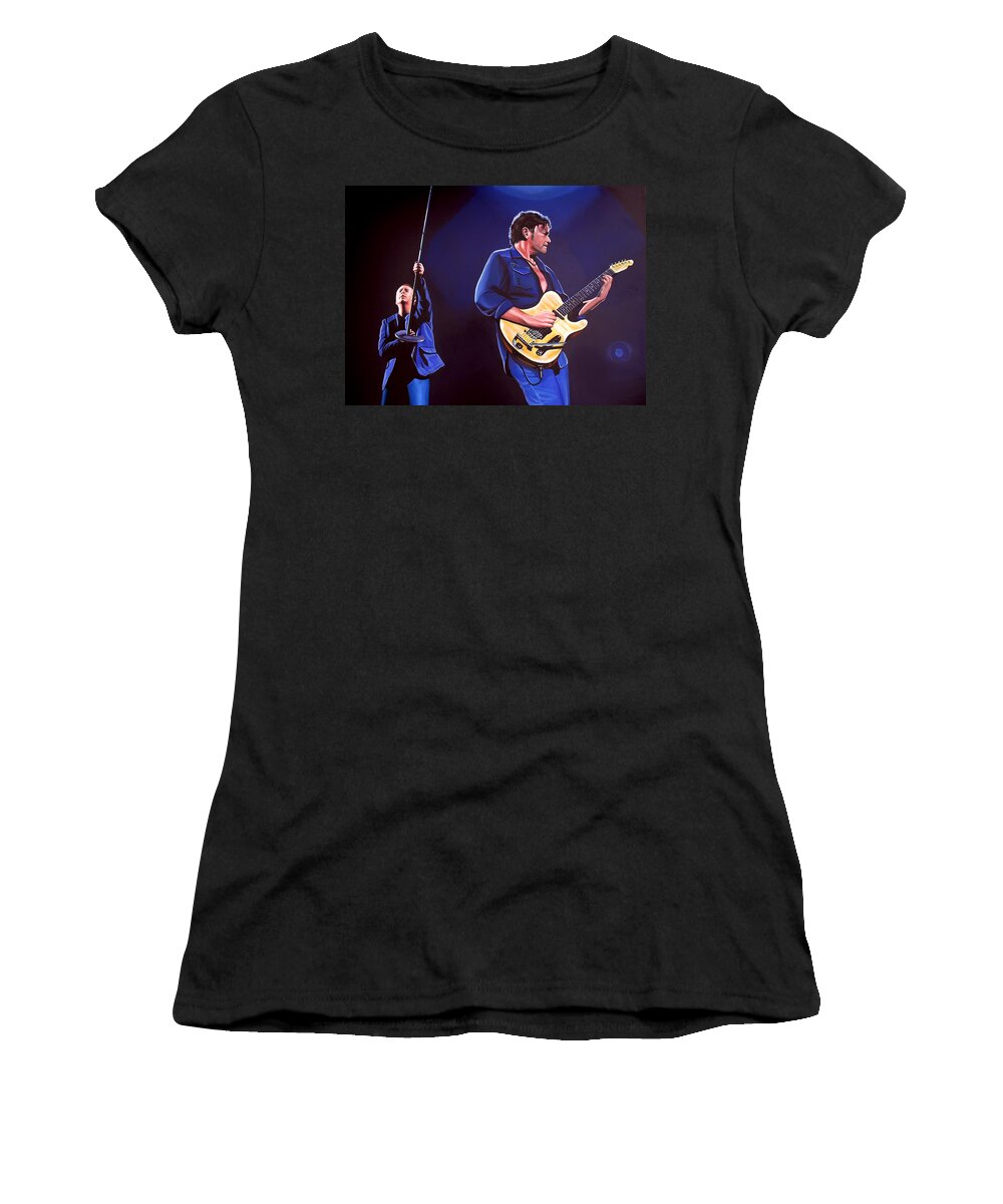 Simple Minds Women's T-Shirt featuring the painting Simple Minds by Paul Meijering