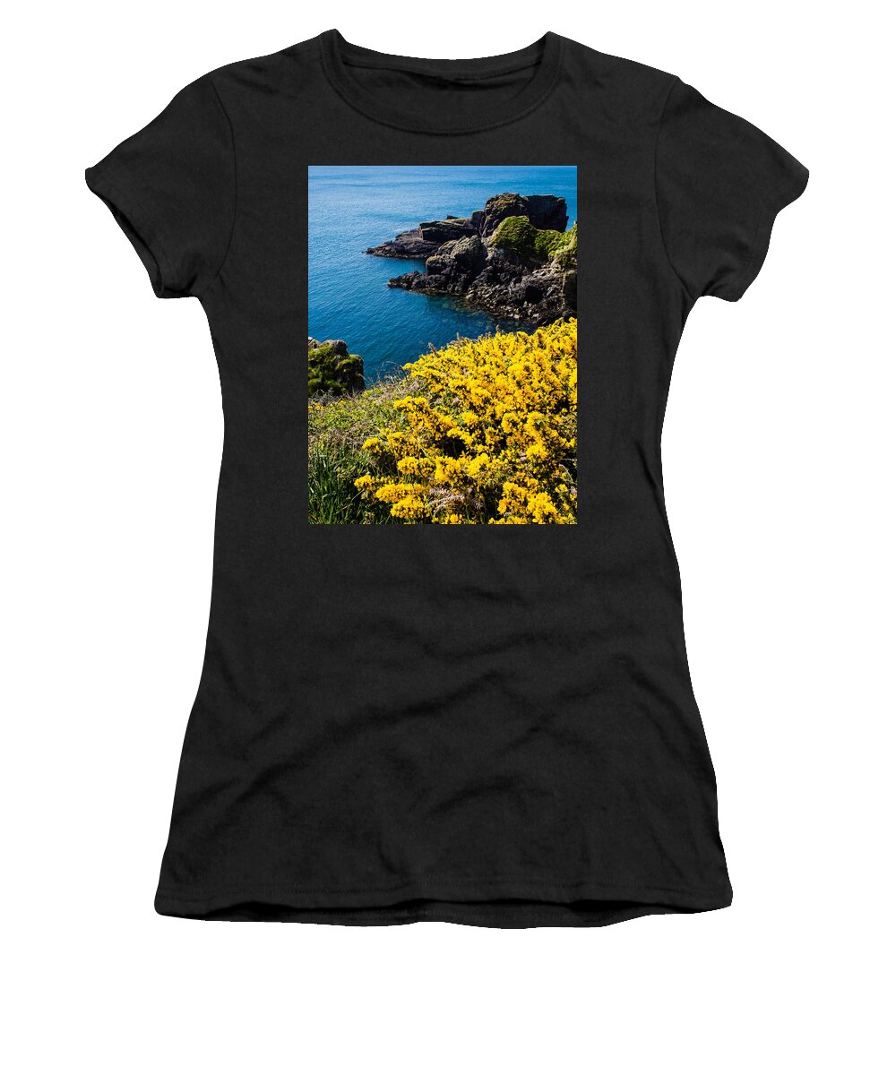 Birth Place Women's T-Shirt featuring the photograph St Non's Bay West Wales #1 by Mark Llewellyn