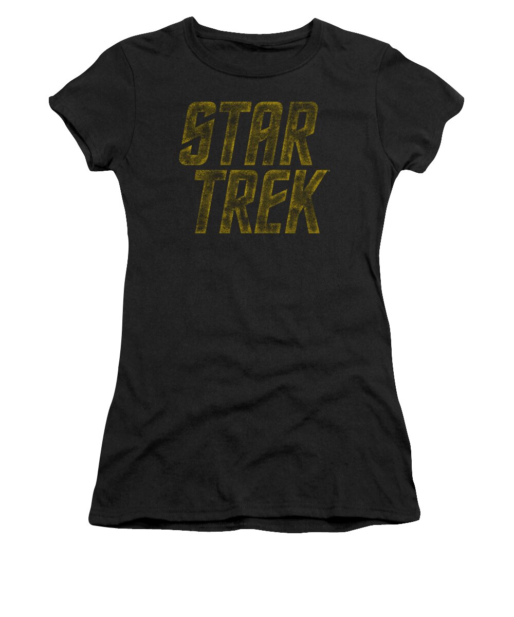 Star Trek Women's T-Shirt featuring the digital art Star Trek - Distressed Logo by Brand A