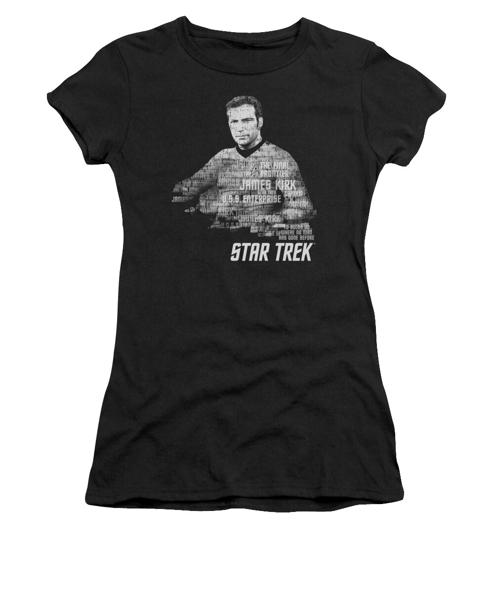 Star Trek Women's T-Shirt featuring the digital art Star Trek - Kirk Words by Brand A