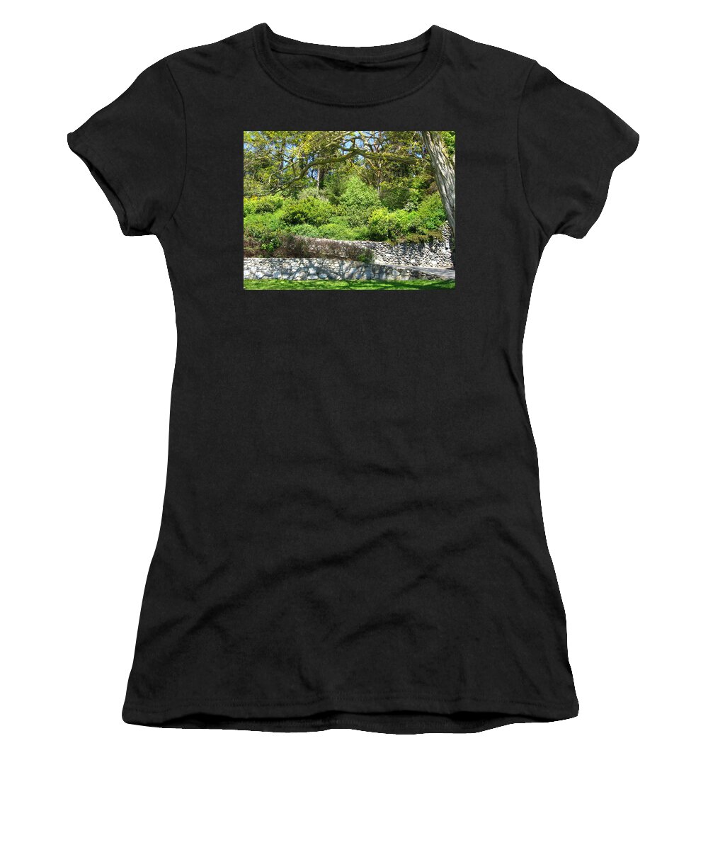 Nature Women's T-Shirt featuring the photograph Stone Wall 1 by David Trotter