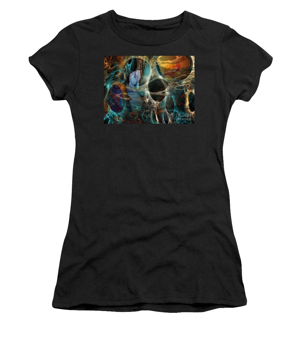 Sea Women's T-Shirt featuring the digital art Under the Sea #1 by Klara Acel