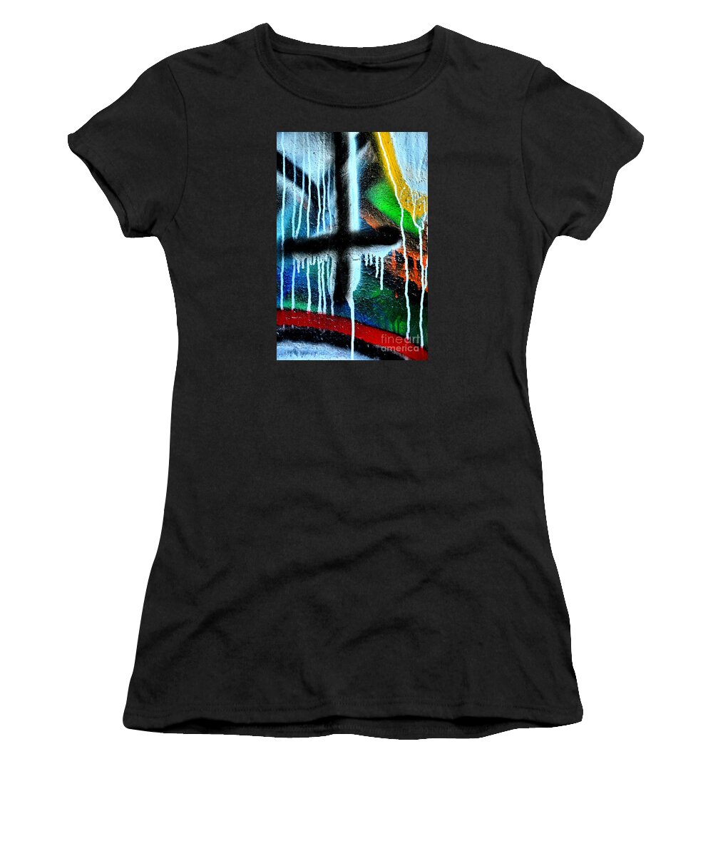 Newel Hunter Women's T-Shirt featuring the photograph Urban Abstract 9 #2 by Newel Hunter