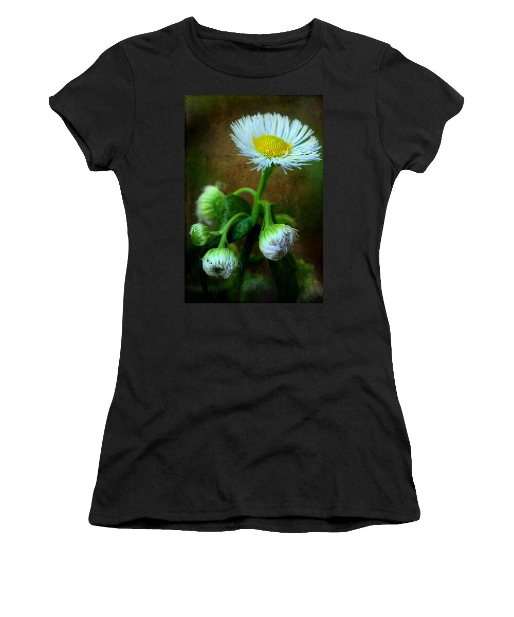 White Wildflower Women's T-Shirt featuring the photograph We've Only Just Begun #2 by Michael Eingle