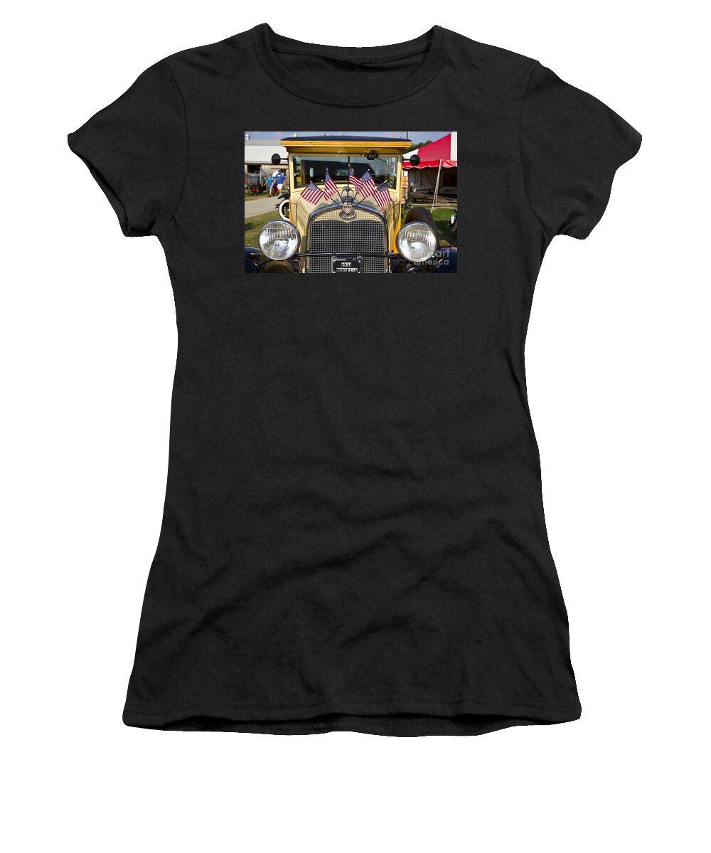 Vintage Women's T-Shirt featuring the photograph 1931 Ford Model-A car by Ohad Shahar