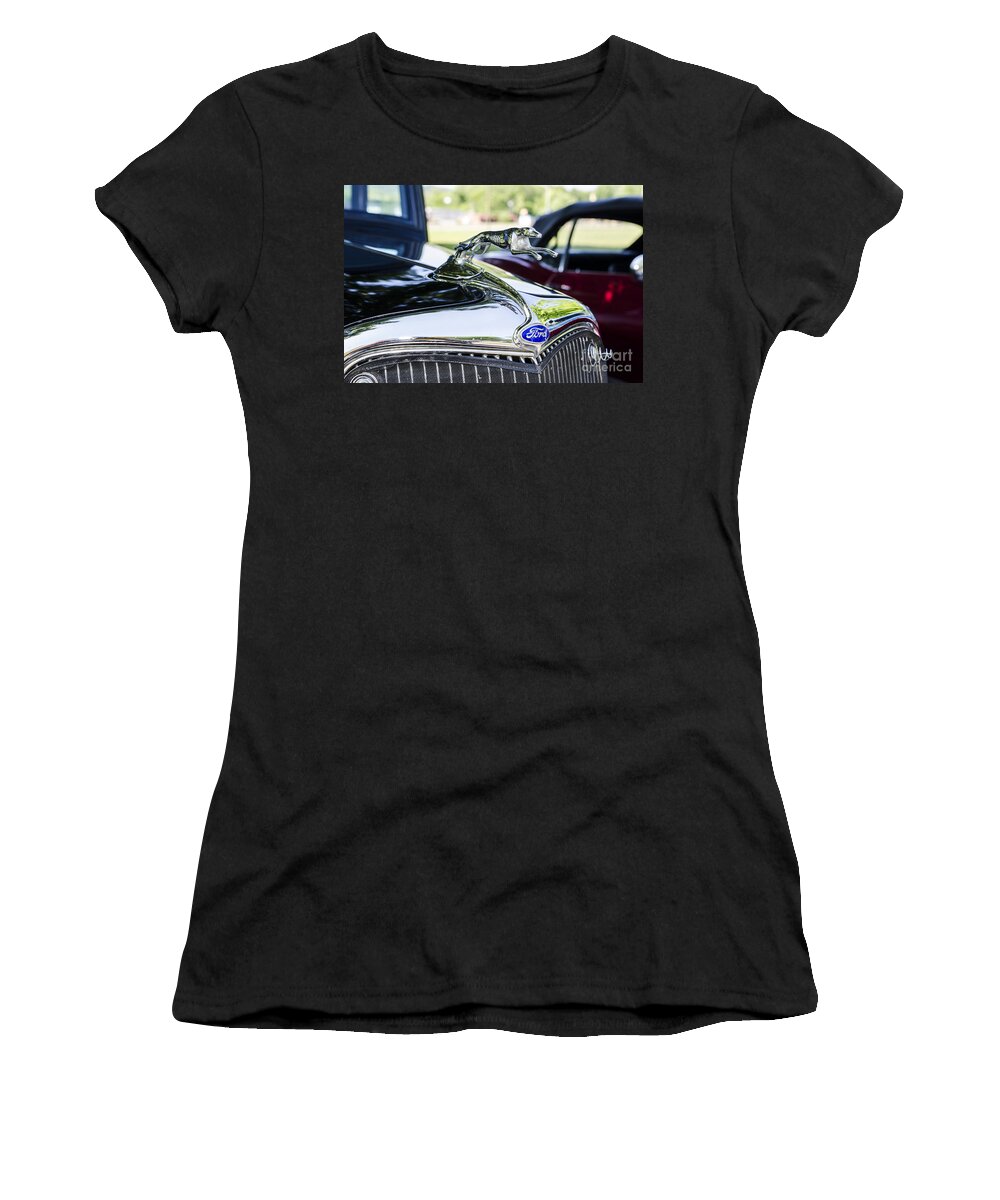 1933 Ford Women's T-Shirt featuring the photograph 1933 Ford Hood Ornament by Paul Mashburn