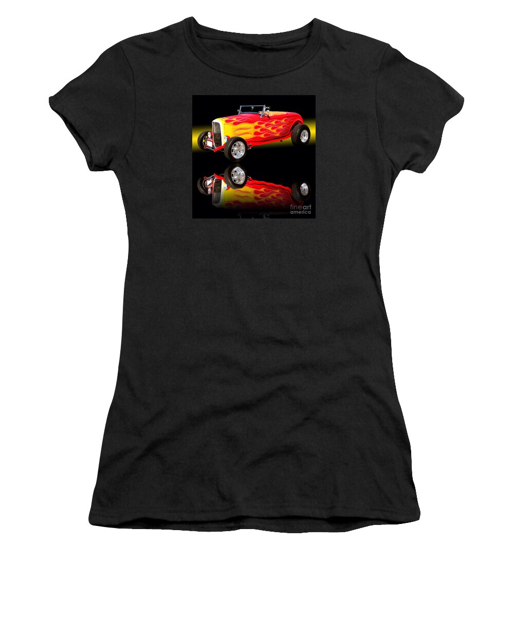 Car Framed Prints Women's T-Shirt featuring the photograph 1932 Ford V8 Hotrod by Jim Carrell
