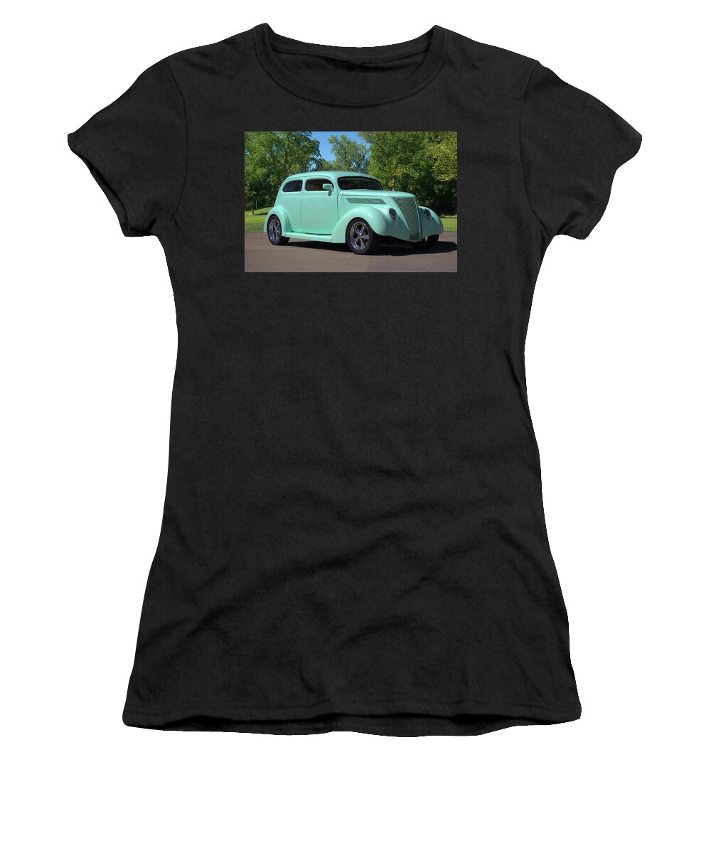 1937 Women's T-Shirt featuring the photograph 1937 Ford Sedan Hot Rod by Tim McCullough