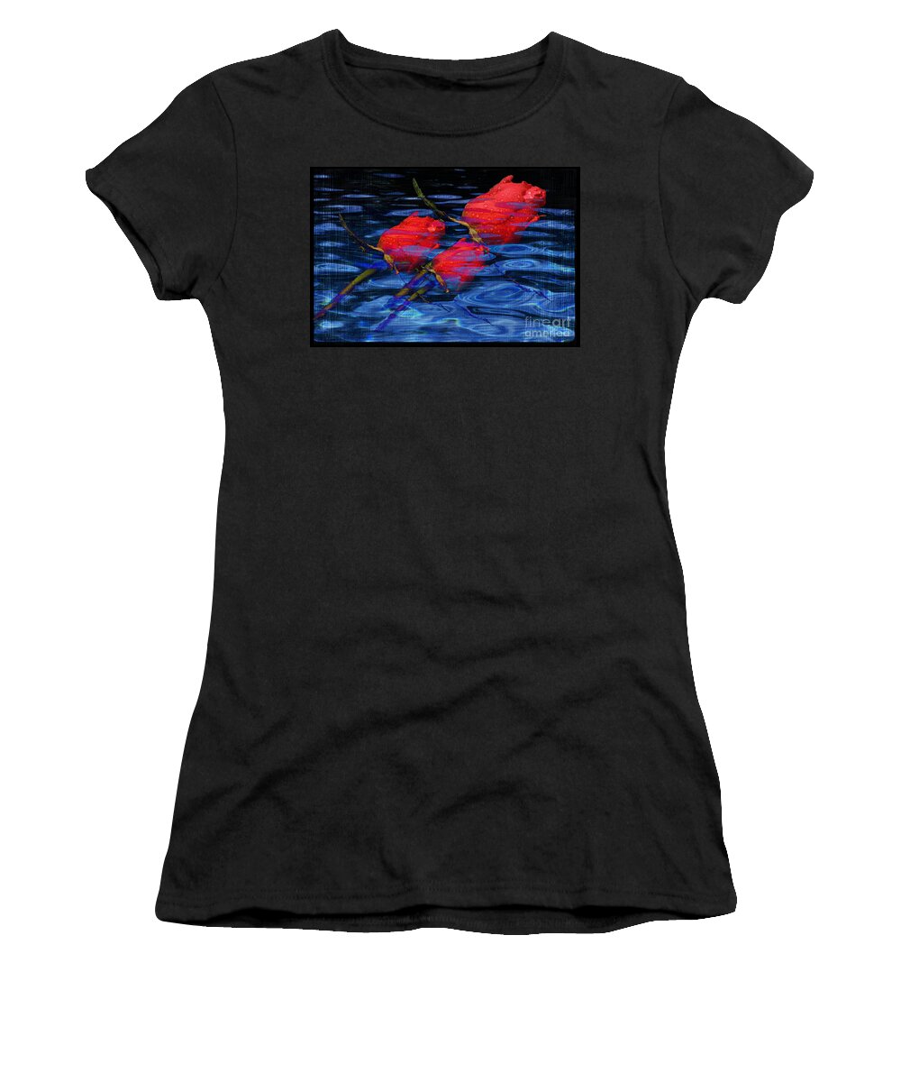 Rose Image Women's T-Shirt featuring the digital art Be Mine #2 by Yael VanGruber
