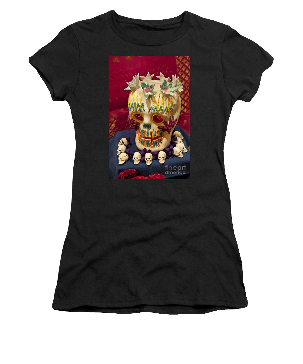 San Miguel De Allende Women's T-Shirt featuring the photograph Day Of The Dead Remembrance, Mexico #2 by John Shaw