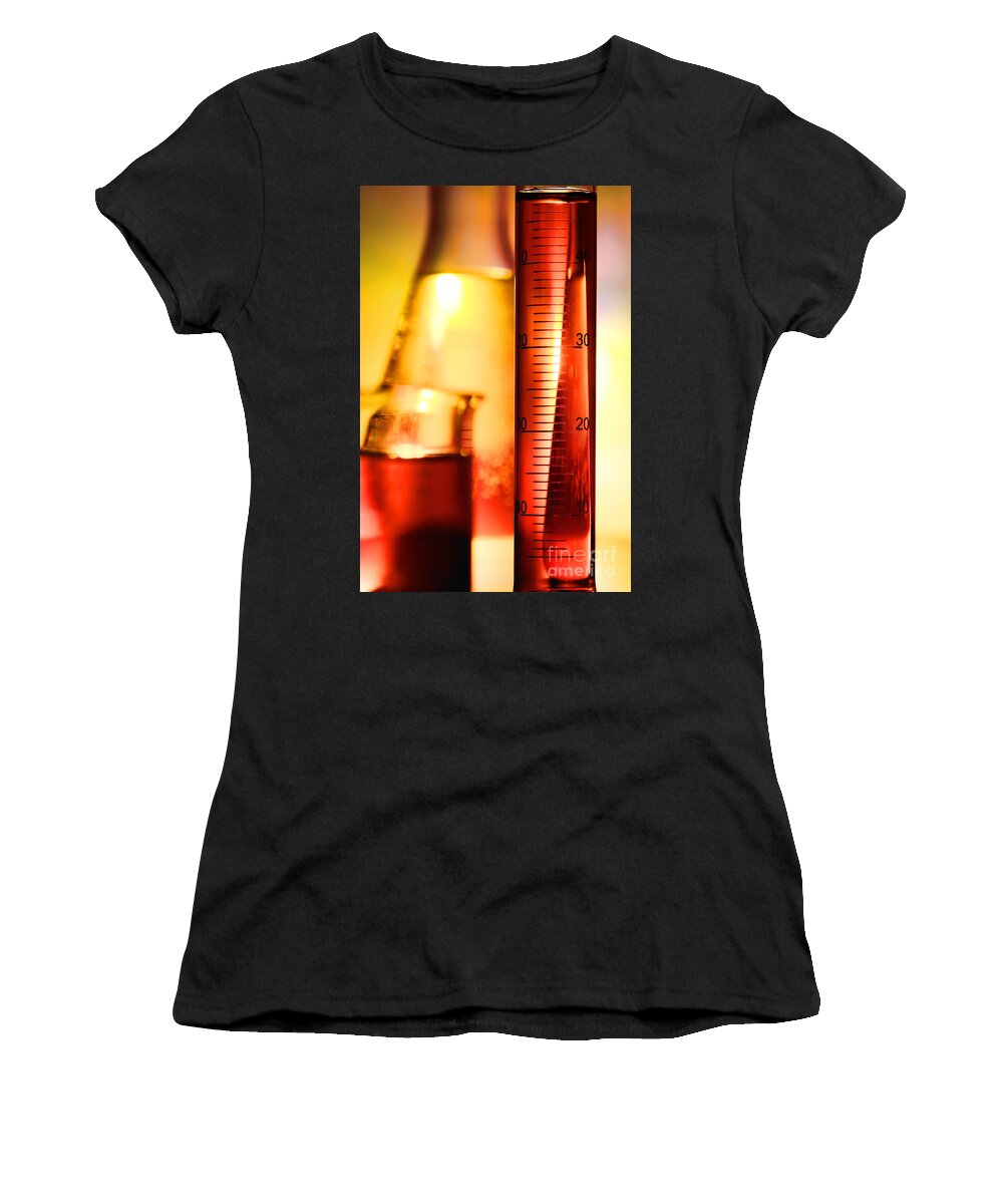 Cylinder Women's T-Shirt featuring the photograph Laboratory Equipment in Science Research Lab #2 by Science Research Lab